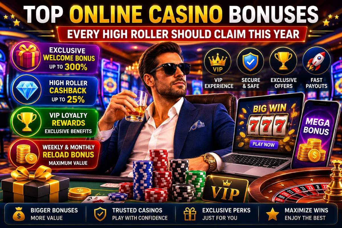 Top Online Casino Bonuses Every High Roller Should Claim This Year