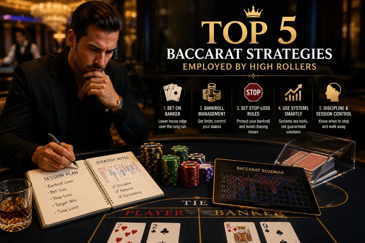 Top 5 Baccarat Strategies Employed by High Rollers