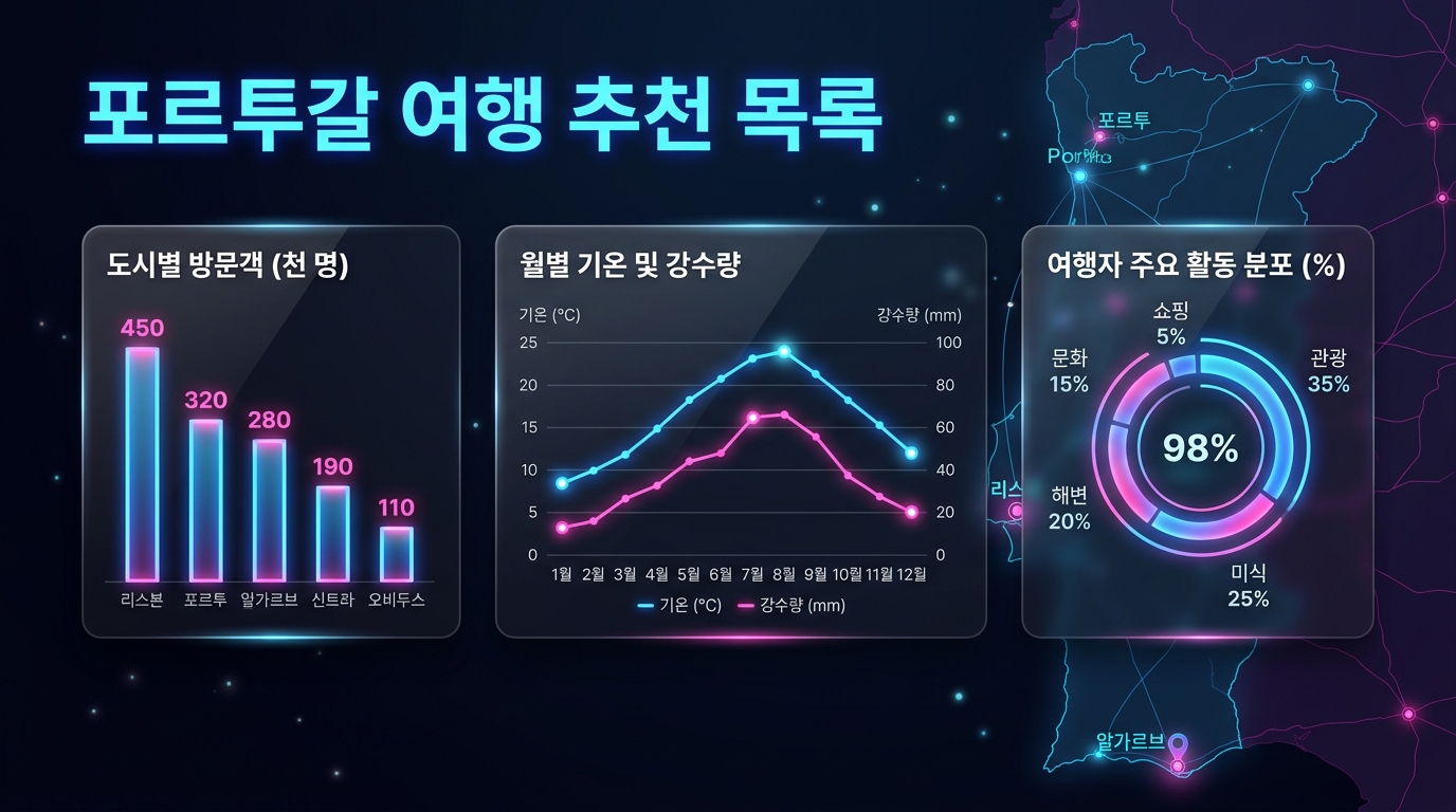포르투갈 여행 추천 목록: 여행자를 위한 최고의 경험과 기회